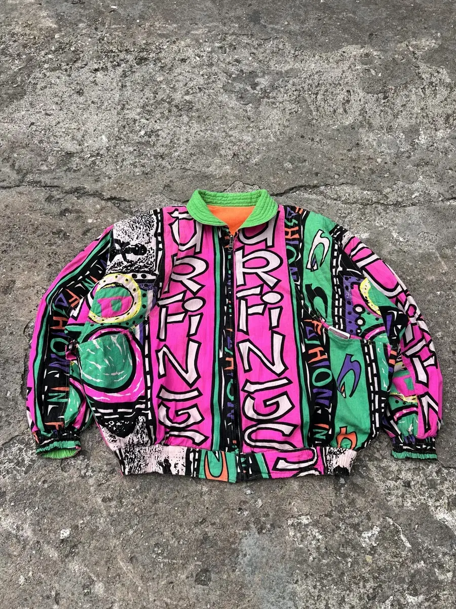 1990s MAGICMUSHROOM REVERSIBLE 빈티지양면봄버