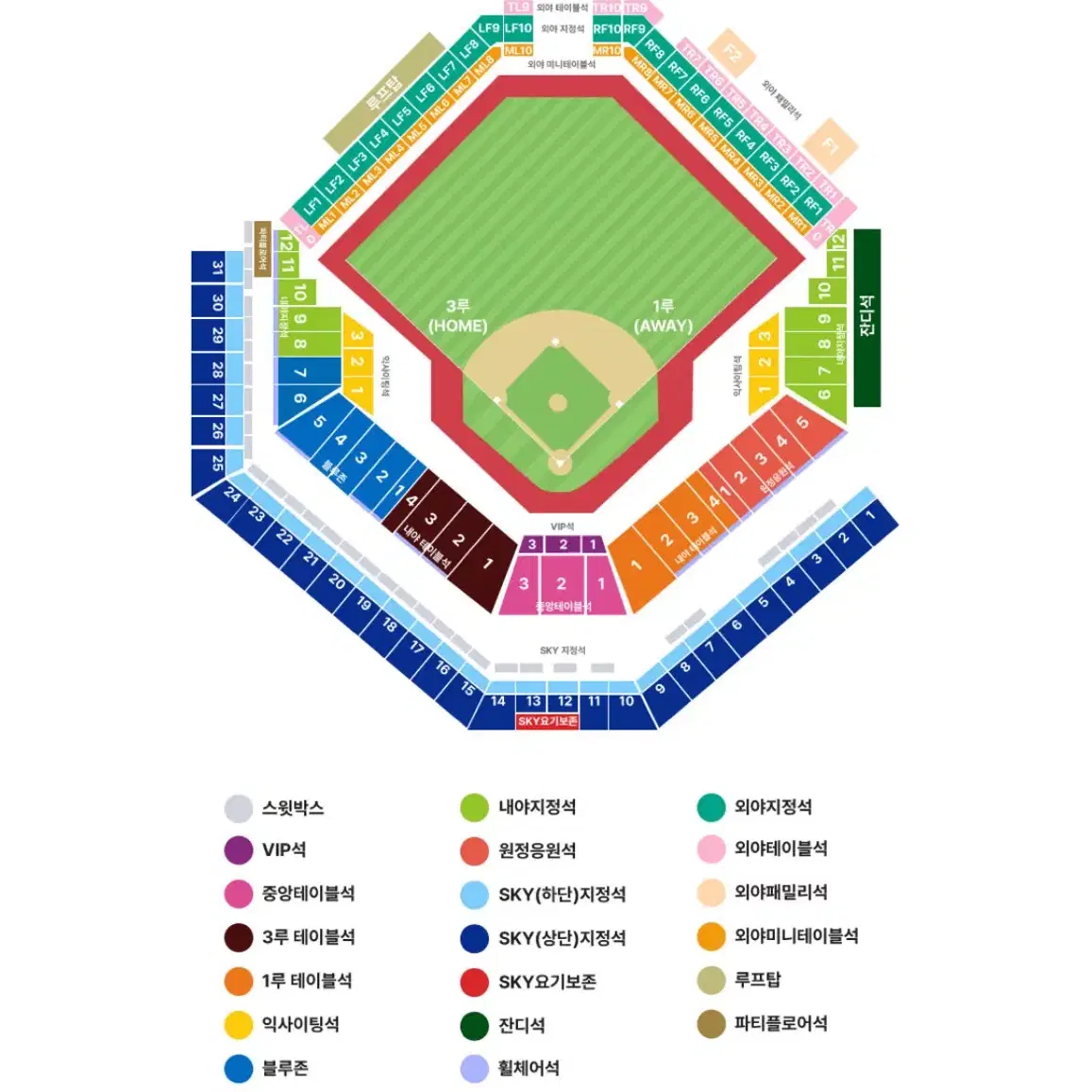 [한국시리즈 3,4차전] 삼성 vs 기아 3루 블루존 명당 2연석