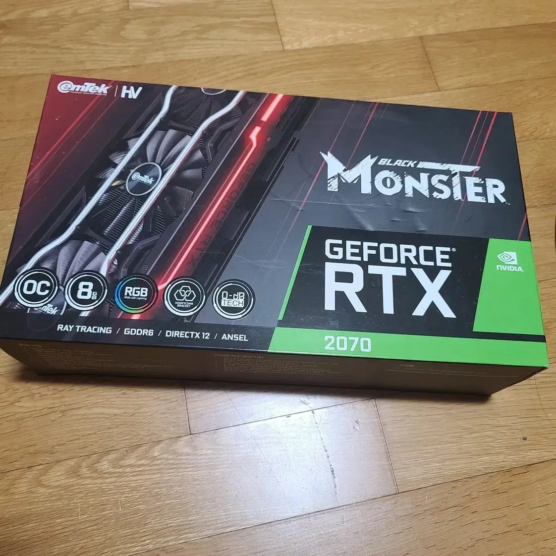 이엠택 RTX 2070 8Gb black monster 팝니다