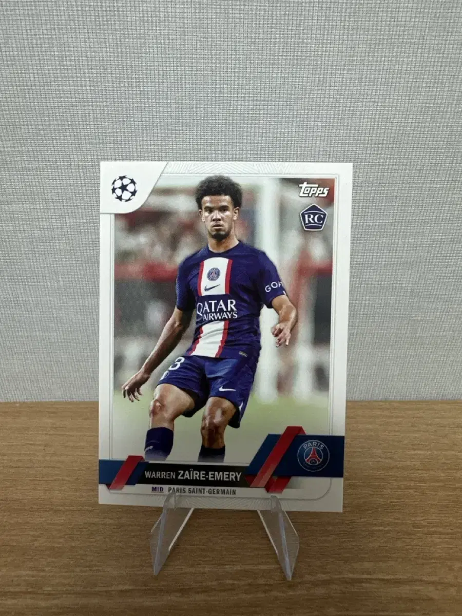 Topps Paris Saint-Germain Jaër Emery Football Kard