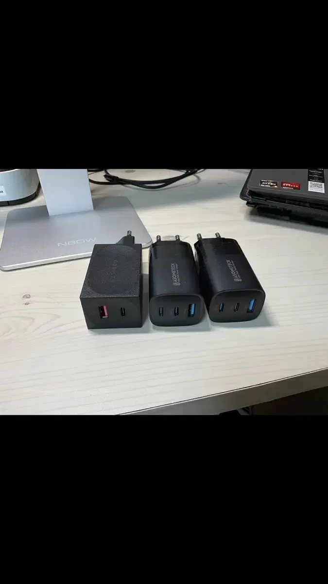 고속 충전기 총4개 ) USB c type usb 3포트 2포트 각2개씩