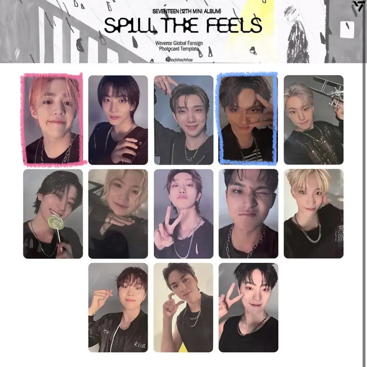 세븐틴 spill the feels 특전 포카 교환