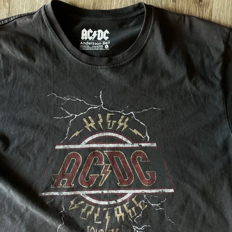 [L-XL] 빈티지 앤더슨벨 ACDC 락밴드 투어 반팔 티셔츠