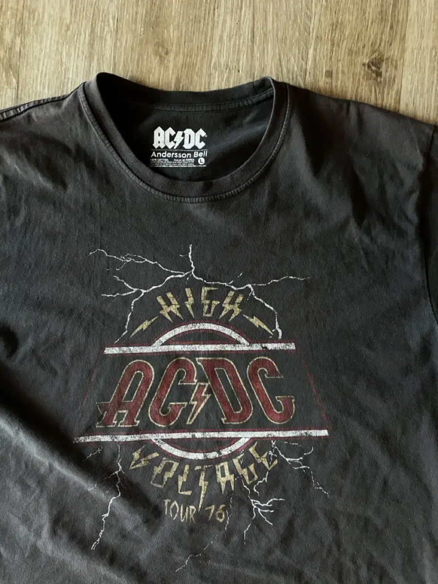 [L-XL] 빈티지 앤더슨벨 ACDC 락밴드 투어 반팔 티셔츠