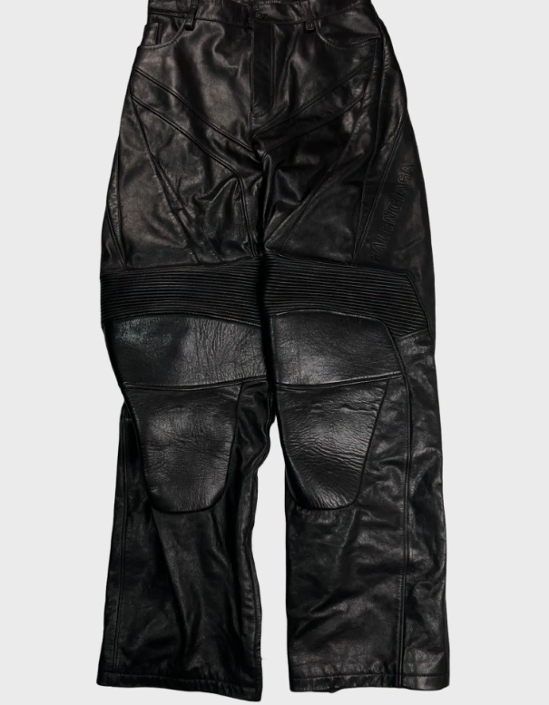 Balenciaga ss23 biker moto leather pants