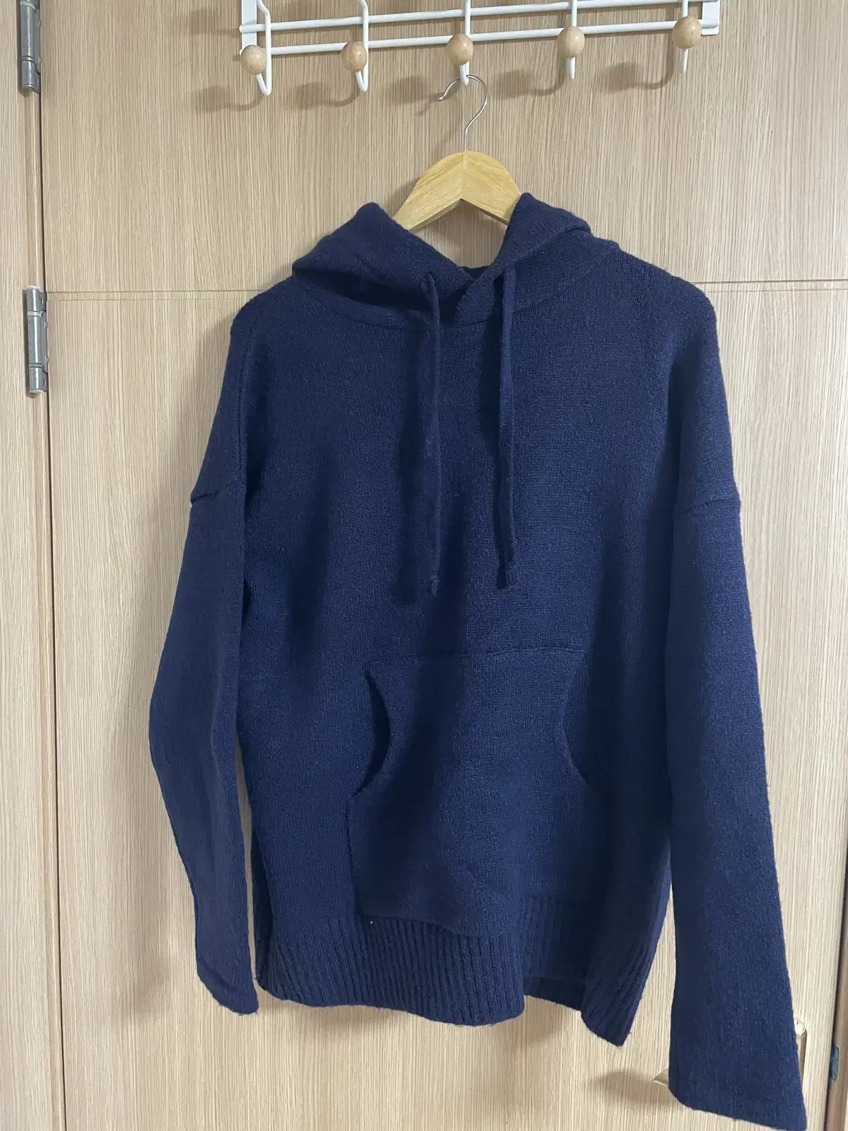 [New] Knit hoodie Navy (100~105)