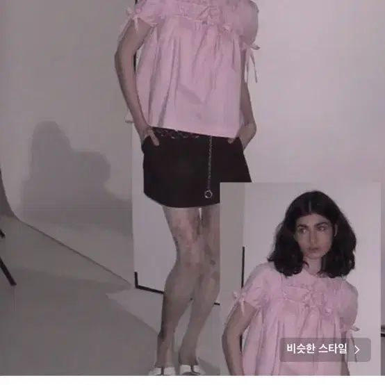 파르티멘토우먼 카라셔츠 리본 셔츠 셔링셔츠 모리걸