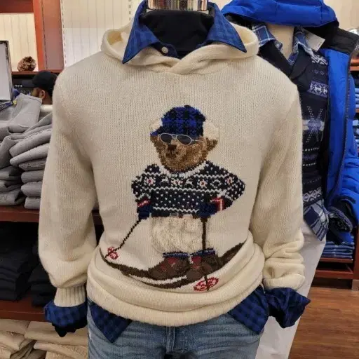 Polo Ski Bear Intarsia