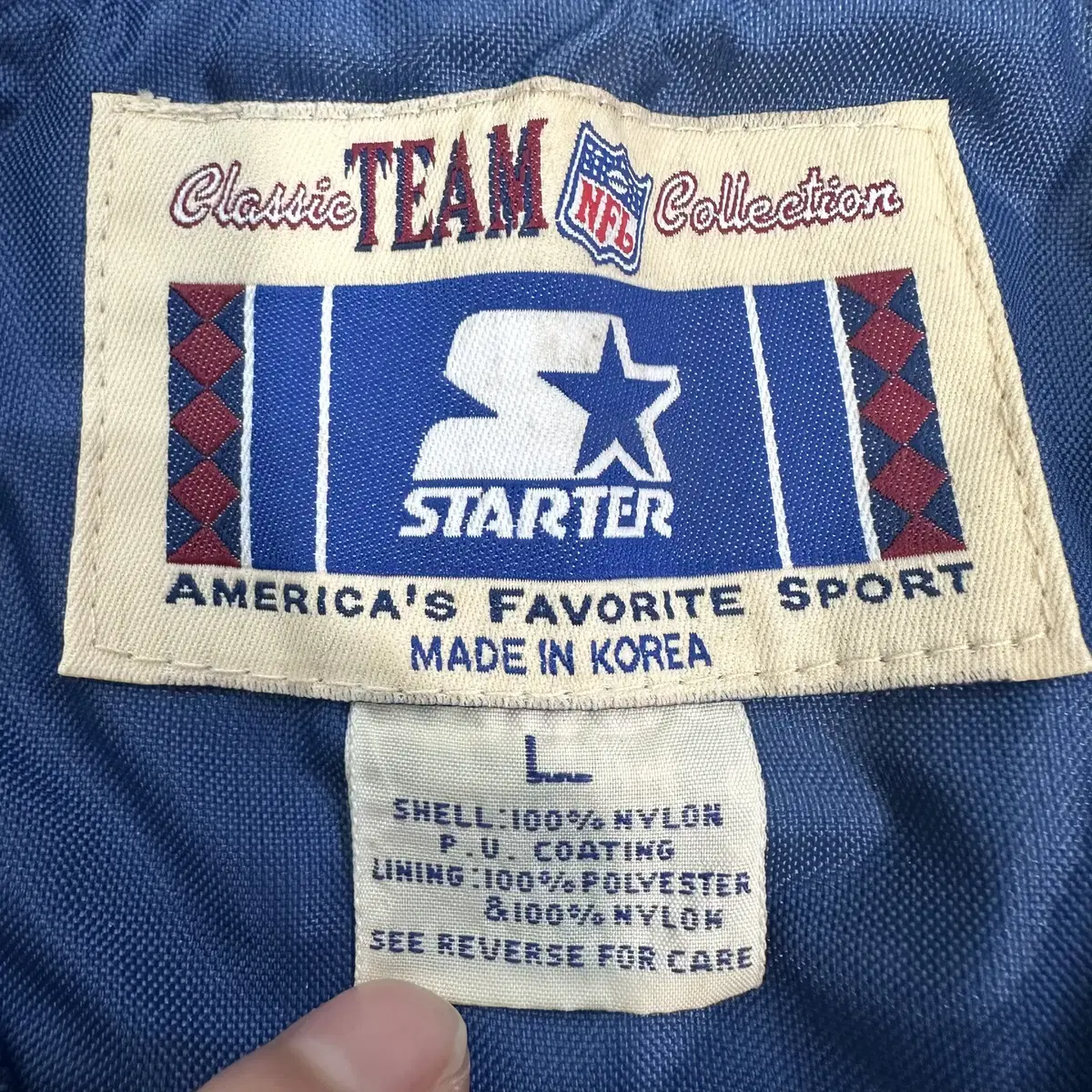 [L] NFL 스타터 90s 댈러스  올드스쿨 웜업 아노락 0151