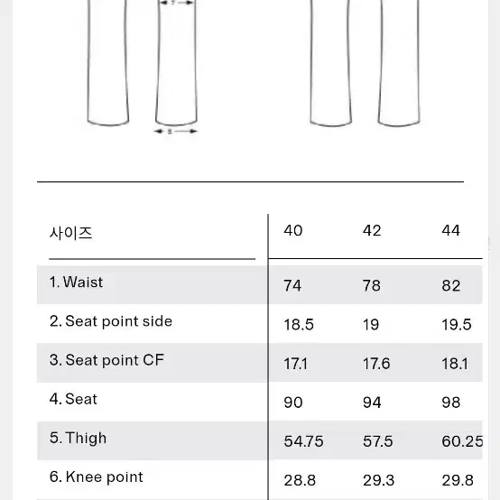 (42)arket 아르켓 크롭트 코튼 트라우저