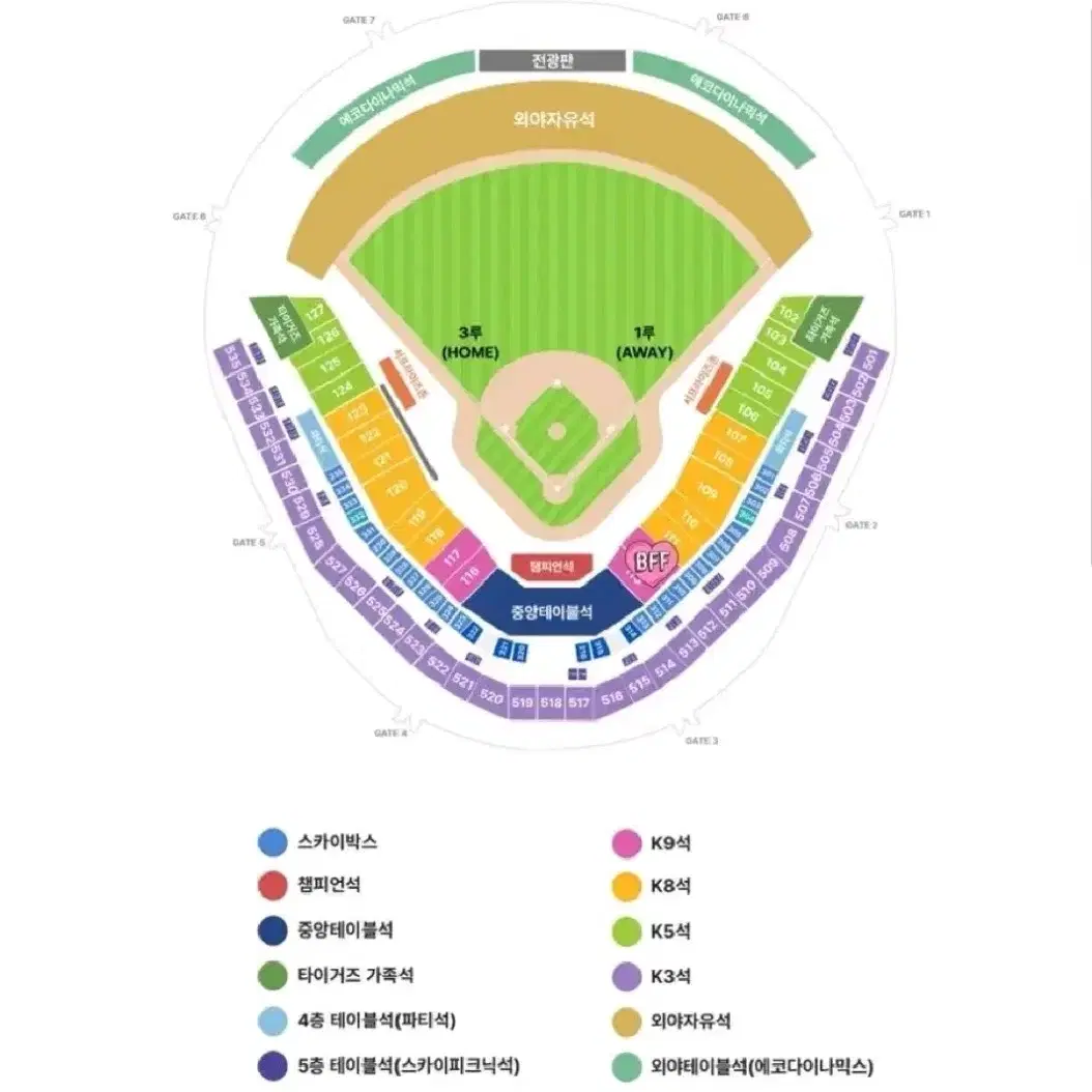 한국시리즈 2차전 1루 k9 113블럭 2연석 판매합니다