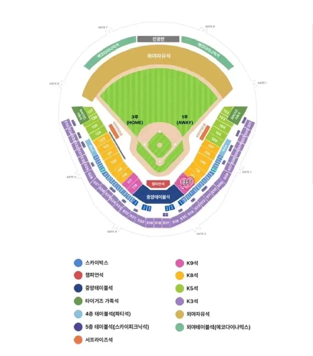 한국시리즈 2차전 1루 k9 113블럭 2연석 판매합니다