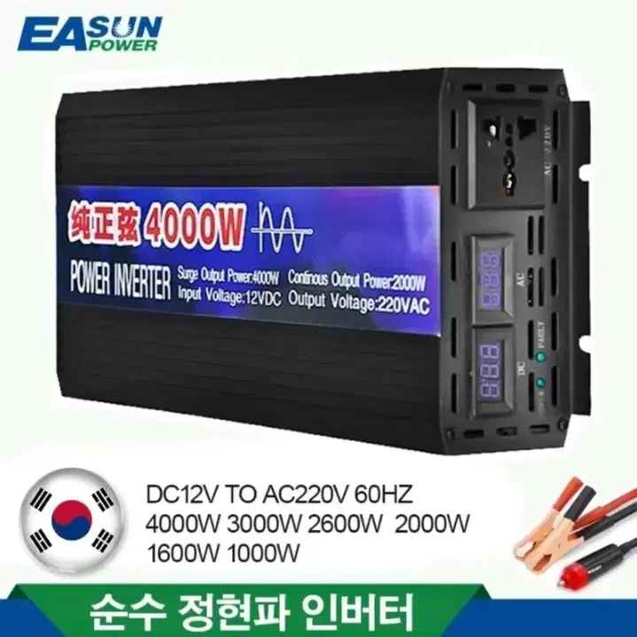 미사용품 자동차용. 캠핑용 인버터 처분.12V /  220V