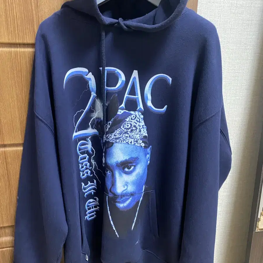 피지컬 에듀케이션 디파트먼트 2PAC 투팍 콜라보 후드티 L XL