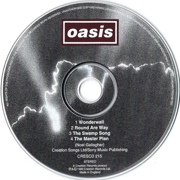 Oasis - Wonderwall (싱글CD) 영국반 초판 민트급 중고