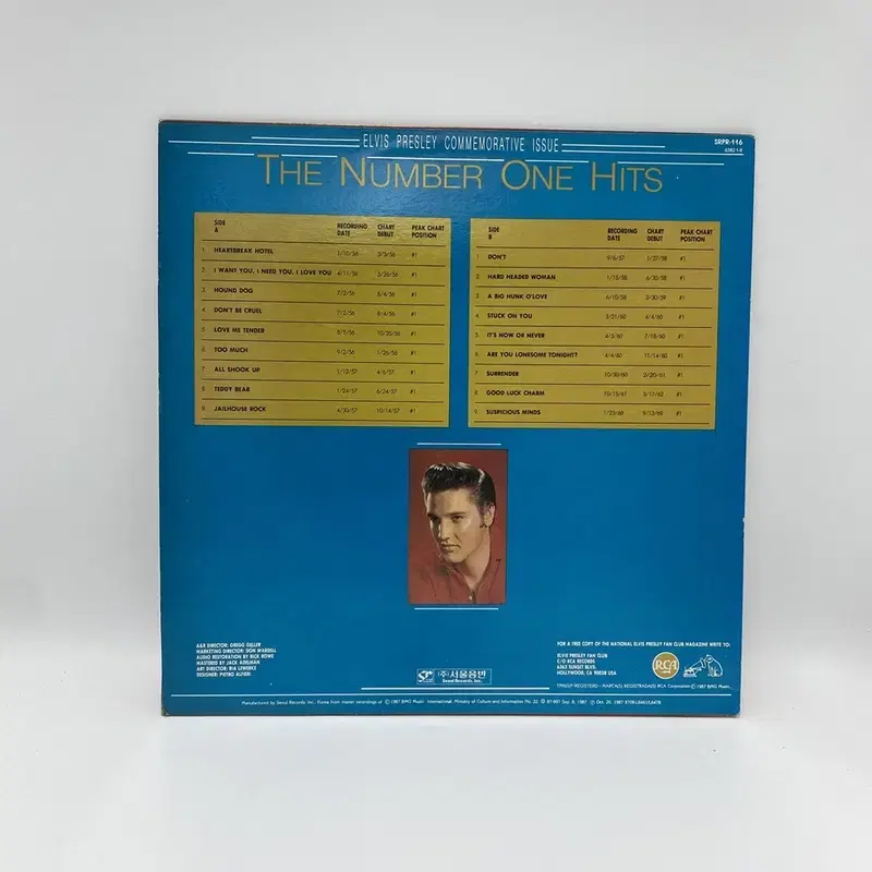 ELVIS PRESLEY HITS LP /  C992