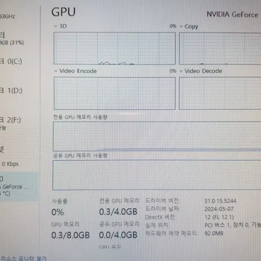 기가바이트 1050ti 4g 상태 좋음 팝니다