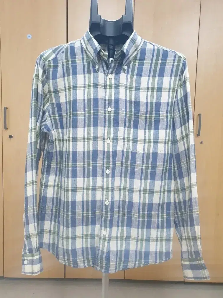 Brooks Brothers Linen Check Shirt M