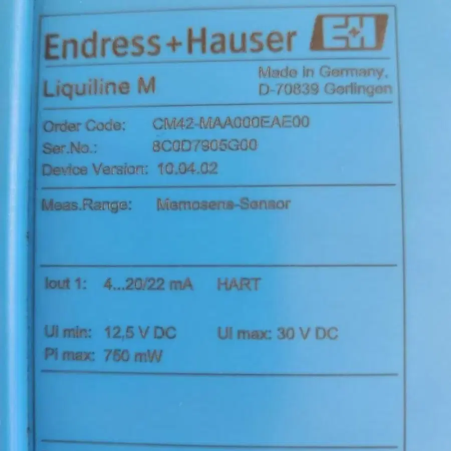 liquiline M CM42 Endress + Hauser 트랜스미터