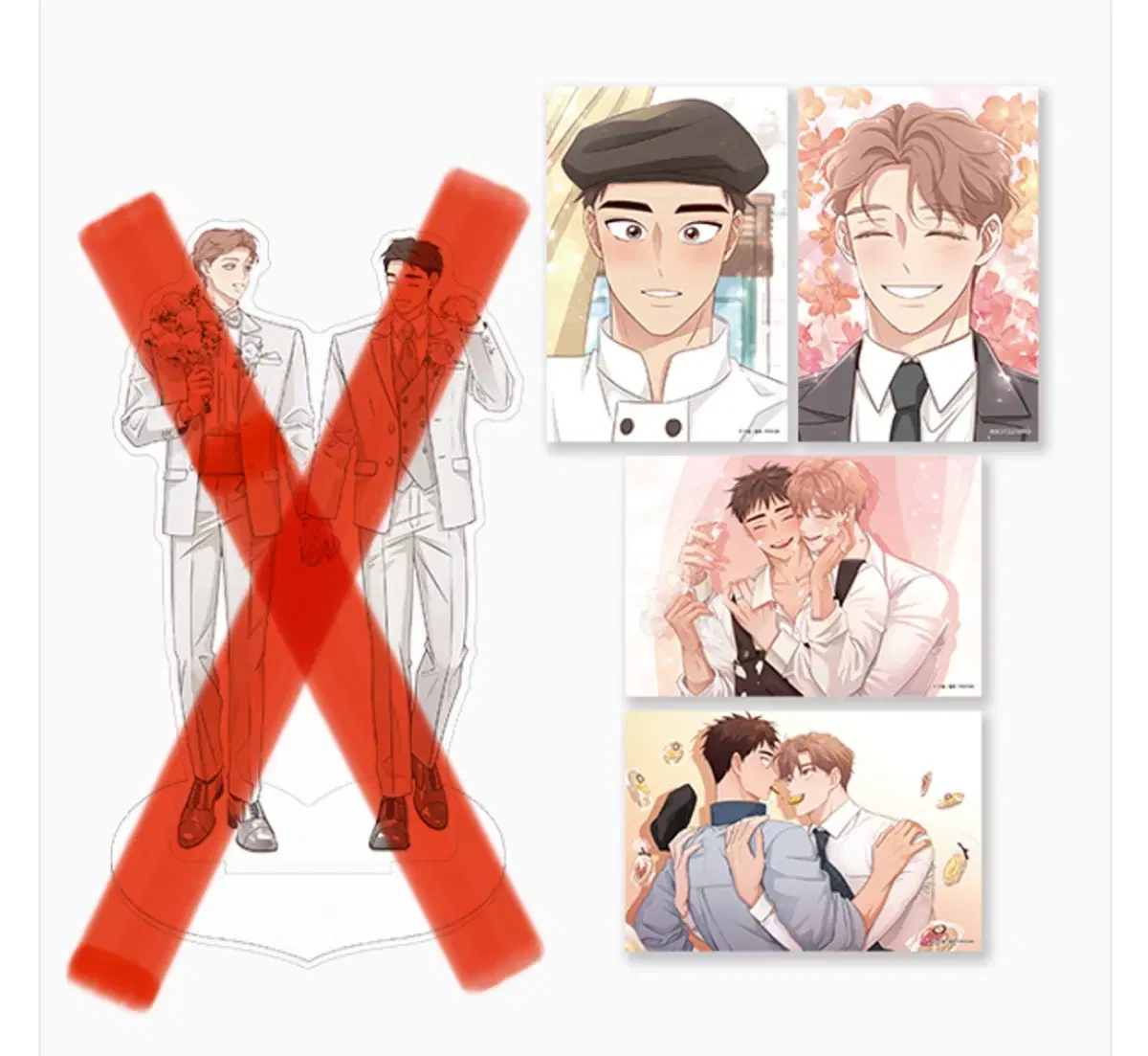 Third ending acrylic stand pre-order benefit postcard in bulk