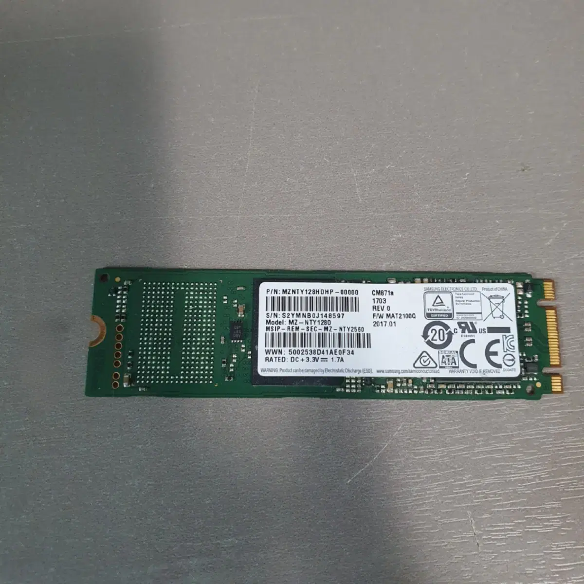 삼성 CM871a M.2 SATA SSD 윈도우 ssd