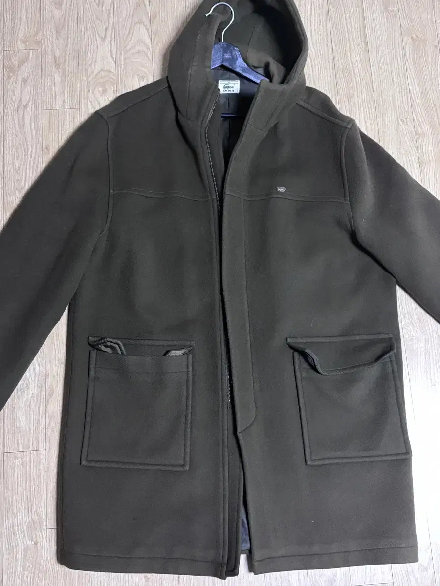 Lacoste Coat Hooded Brown XL 105