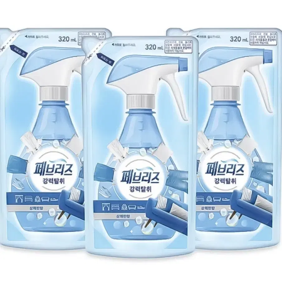 페브리즈 섬유탈취제 강력탈취 상쾌한향 320ml 3개