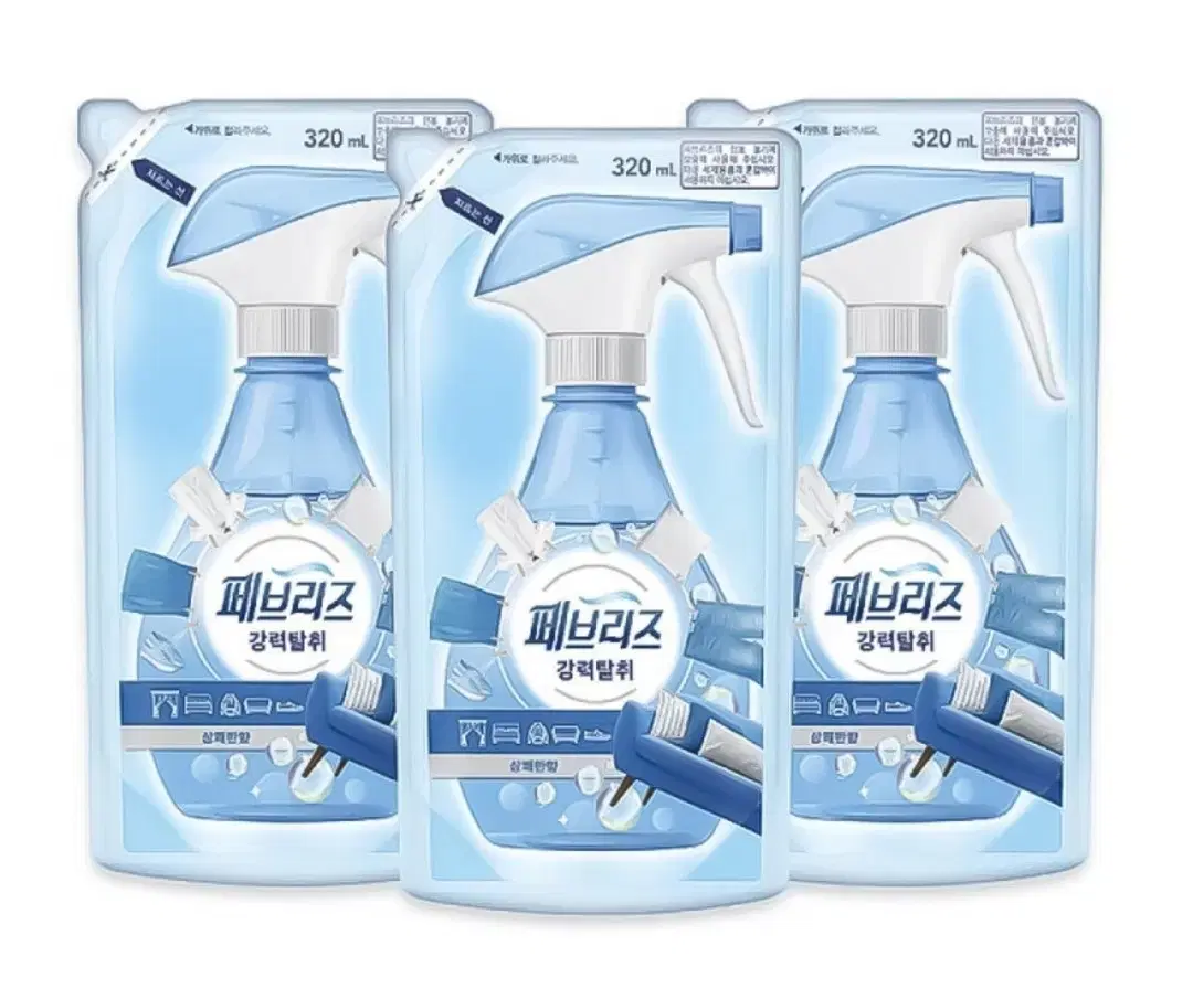 페브리즈 섬유탈취제 강력탈취 상쾌한향 320ml 3개