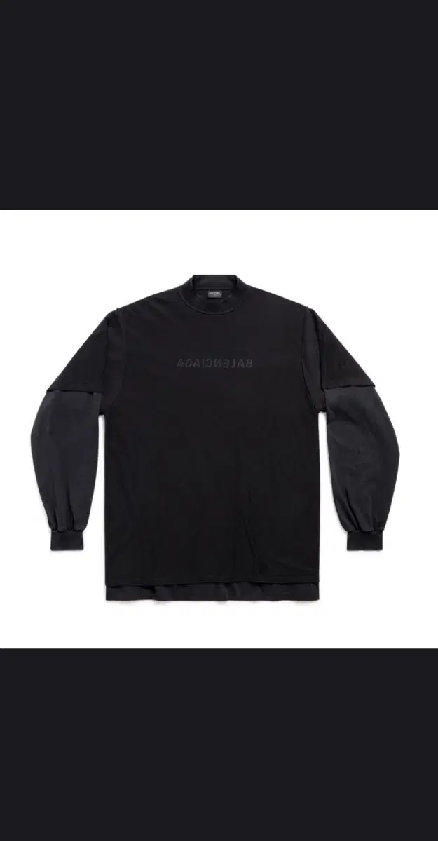 Balenciaga 23SS Mirrored Double Trompe l'oeil Long Sleeve