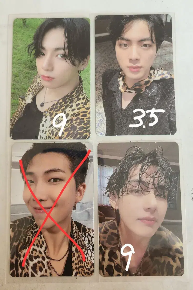 BTS Memories20 blu-ray photocard Seokjin Namjoon Taehyung Taehyung Jungkook