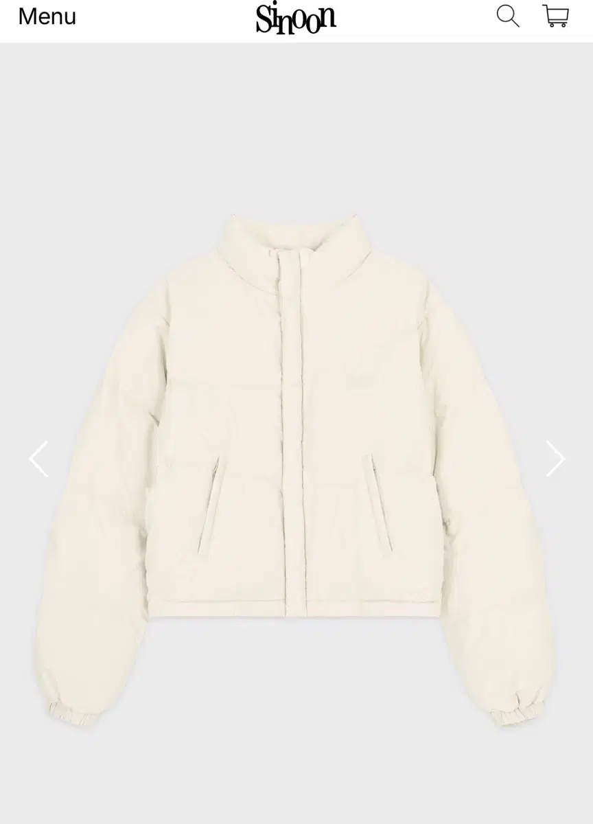 Sioon Puffer Jacket (Ivory) 시눈 패딩