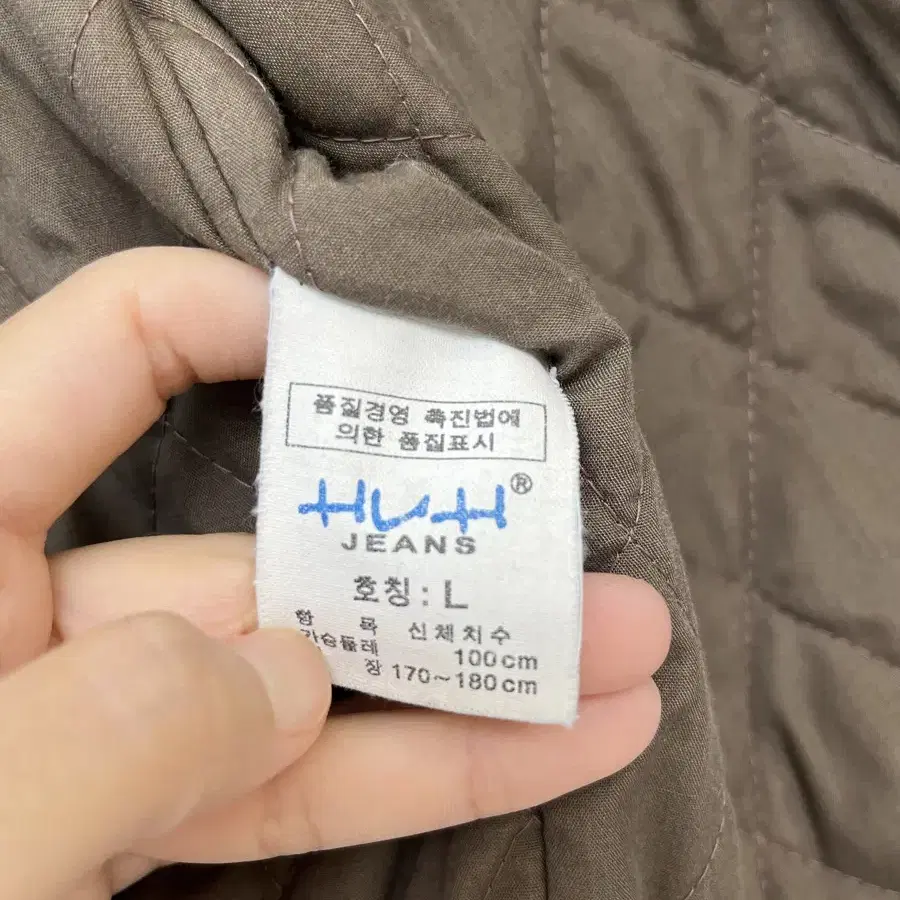 L사이즈) HUH JEANS 누빔안감 청자켓