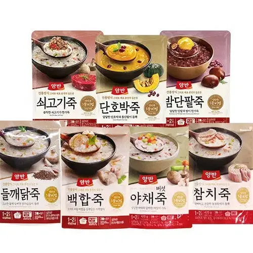 무료배송-동원 양반죽 파우치 420g 8개 7종 선택