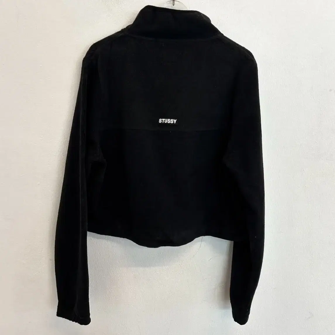 STUSSY fleece half zip-up