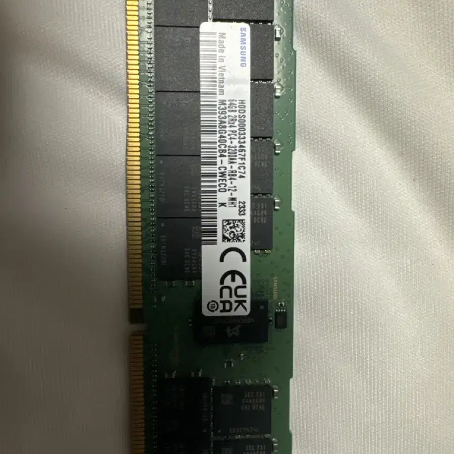 삼성 DDR4 PC4-25600 ECC/REG 서버용 [64GB] (32