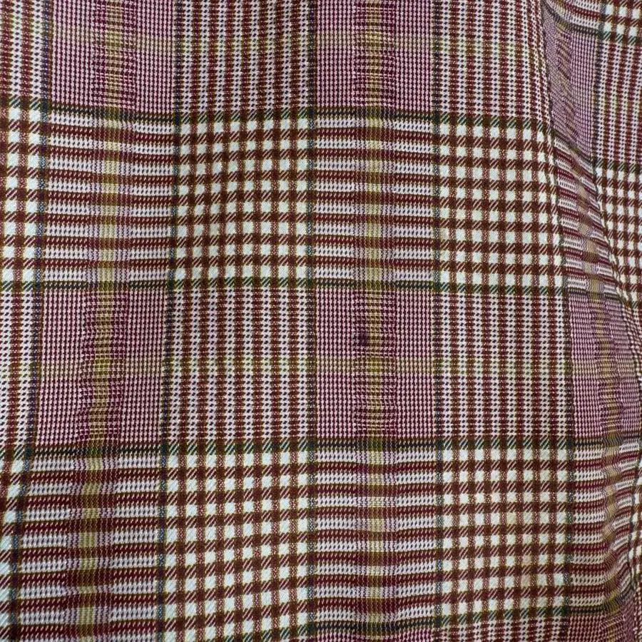 vintage poly plaid blouson