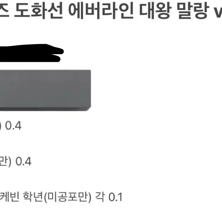 더보이즈 도화선 에버라인 대왕 말랑 분철/주연 현재 큐 에릭 영훈