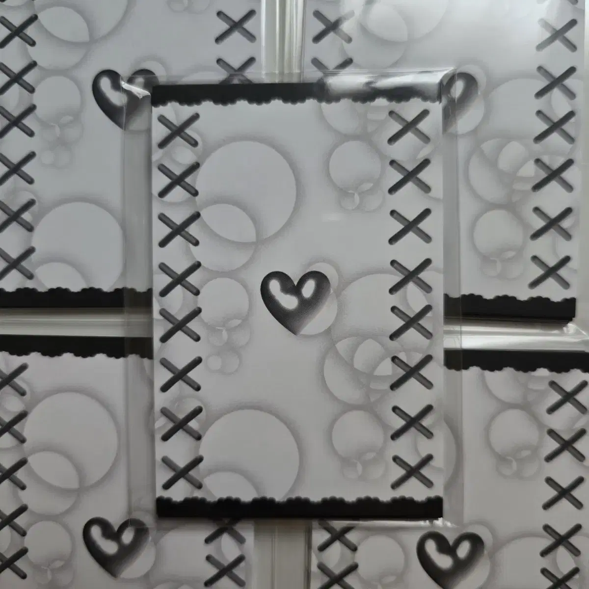 [2-sided/5+1] Neutral polka dot heart binder Earth