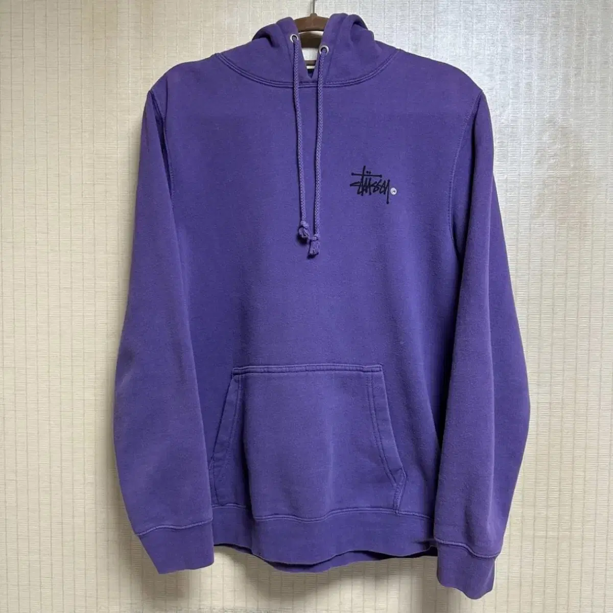 Stussy Basic Hoodie Purple Size M