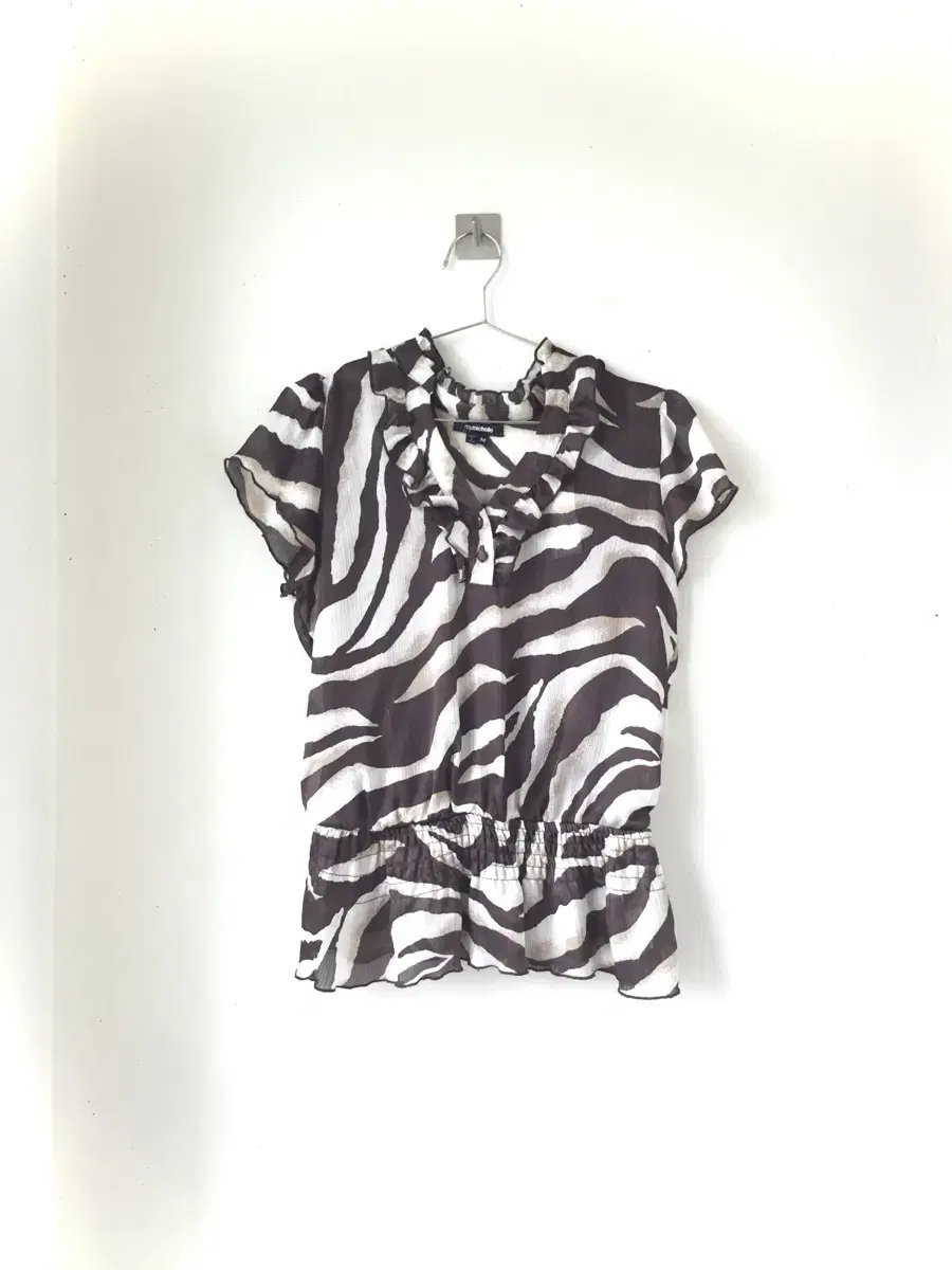 Y2k Zebra pattern Top