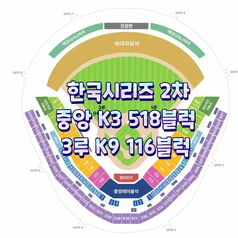 (2차)  한국시리즈 삼성 vs 기아