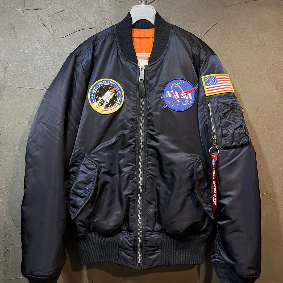 [S] ALPHA INDUSTRIES 알파인더스트리 NASA 항공점퍼