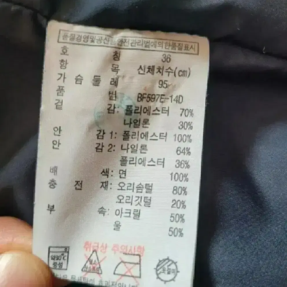 라코스테 덕다운 패딩 여성36 (95)