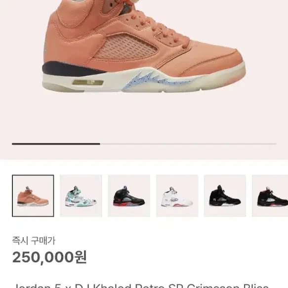 Jordan 5 x DJ Khaled Retro SP Crimsson B