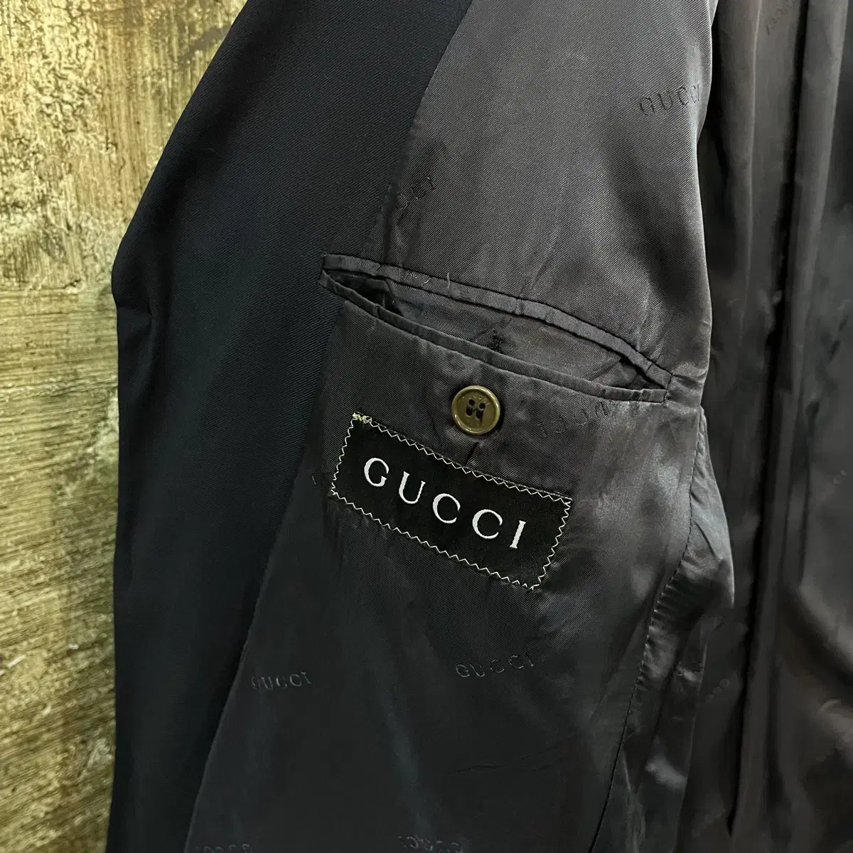 구찌 gucci 3버튼 라나울 블레이저 자켓 일본 빈티지