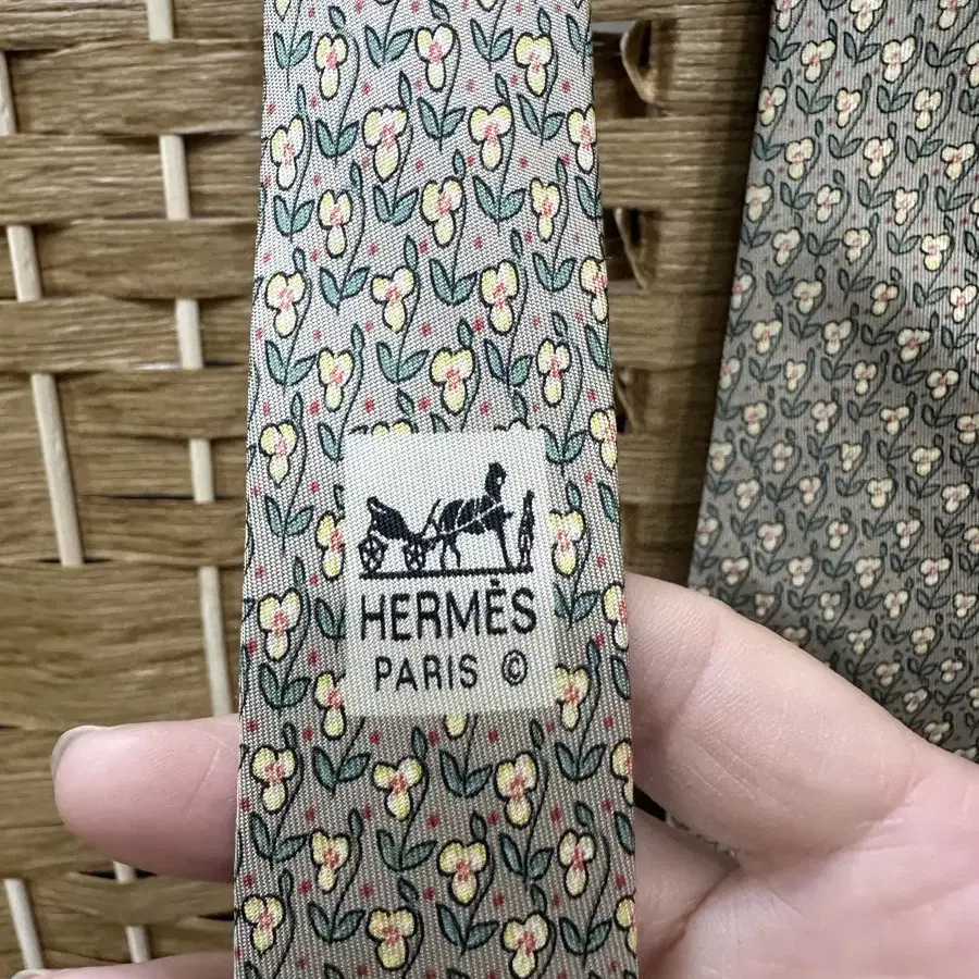 HERMES 수입 에르메스 실크100%넥타이