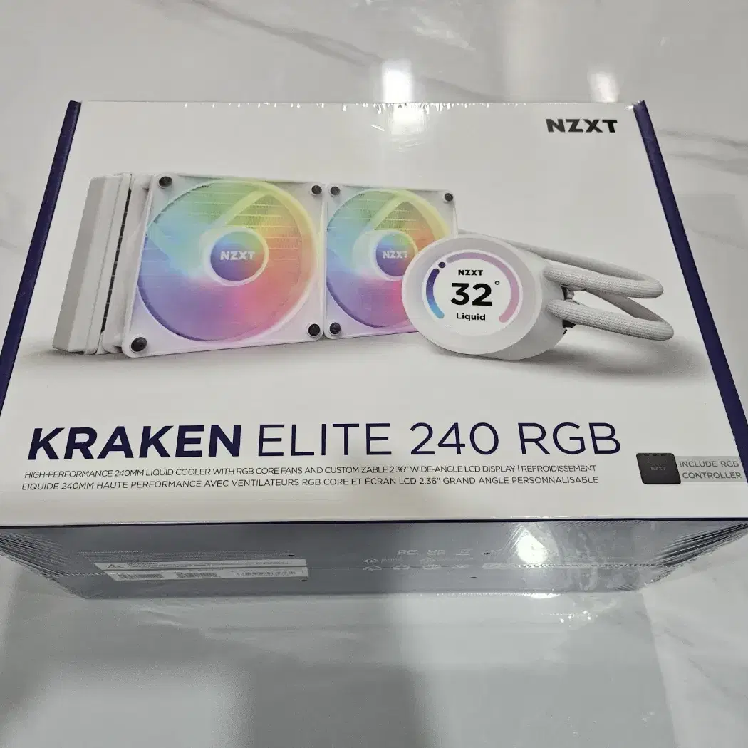 (미개봉)NZXT KRAKEN ELITE 240 RGB (화이트)수냉쿨러