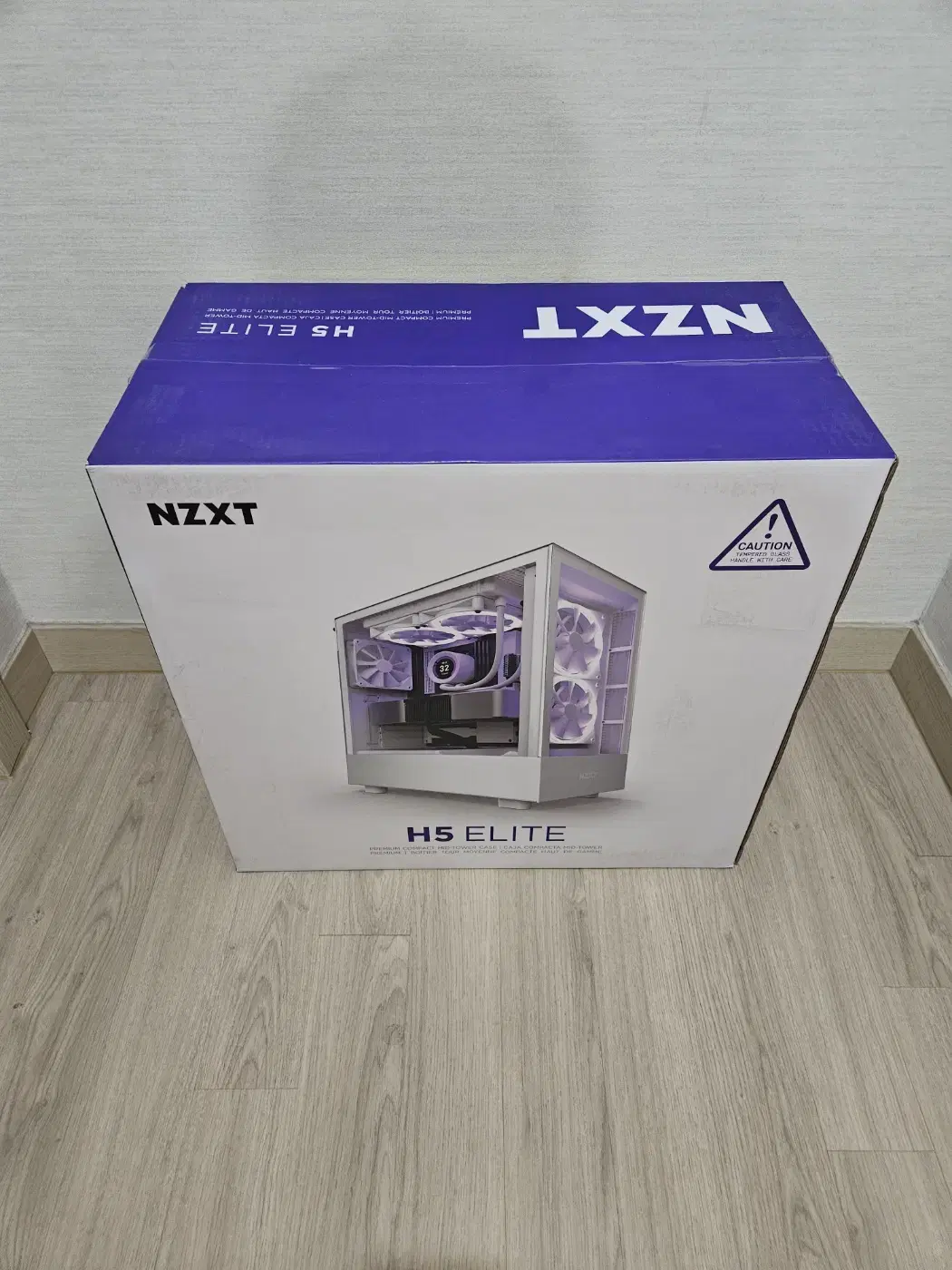 (미개봉)NZXT H5 Elite (매트 화이트) 케이스 신품 팝니다!~