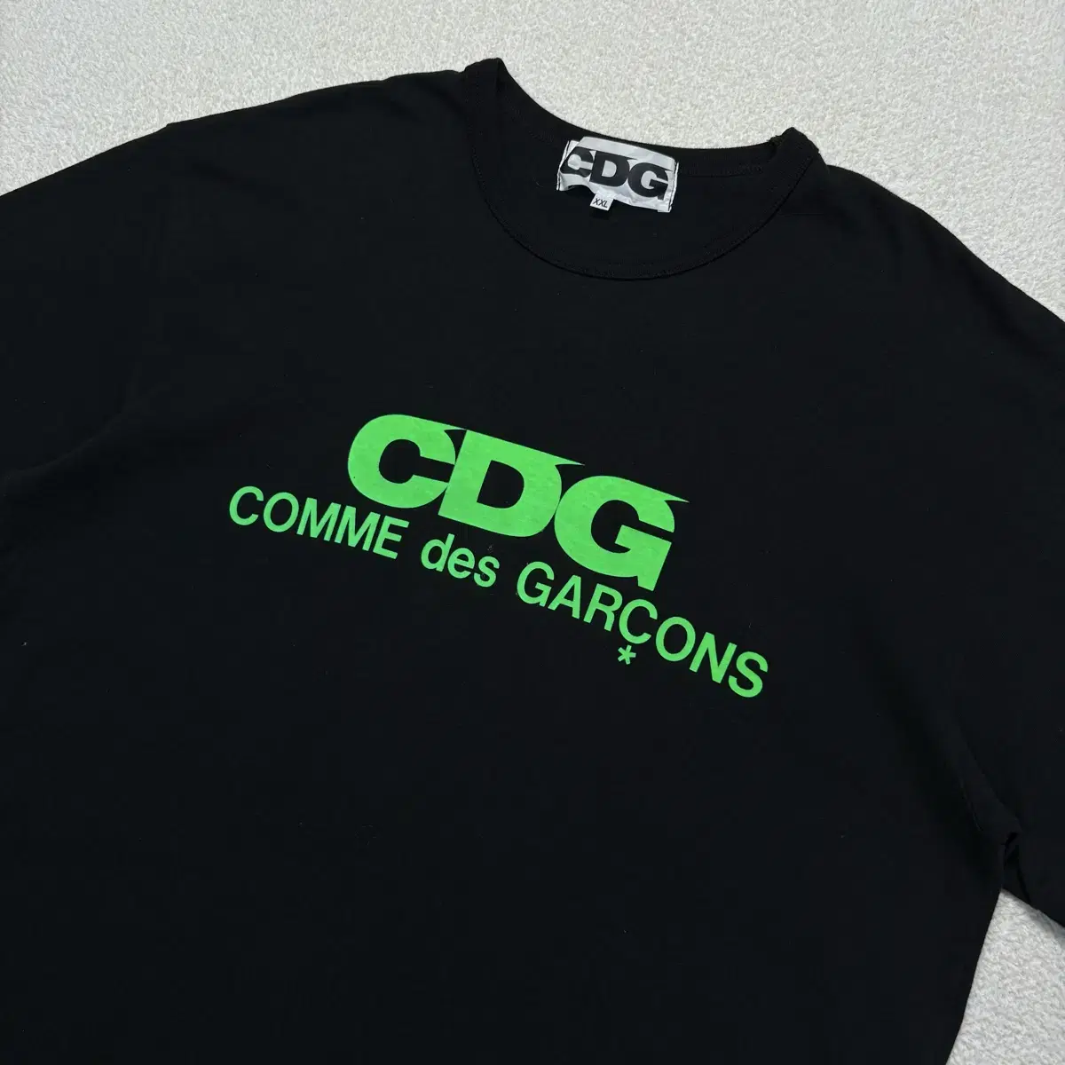 꼼데가르송 cdg 스펠아웃 반팔 티셔츠