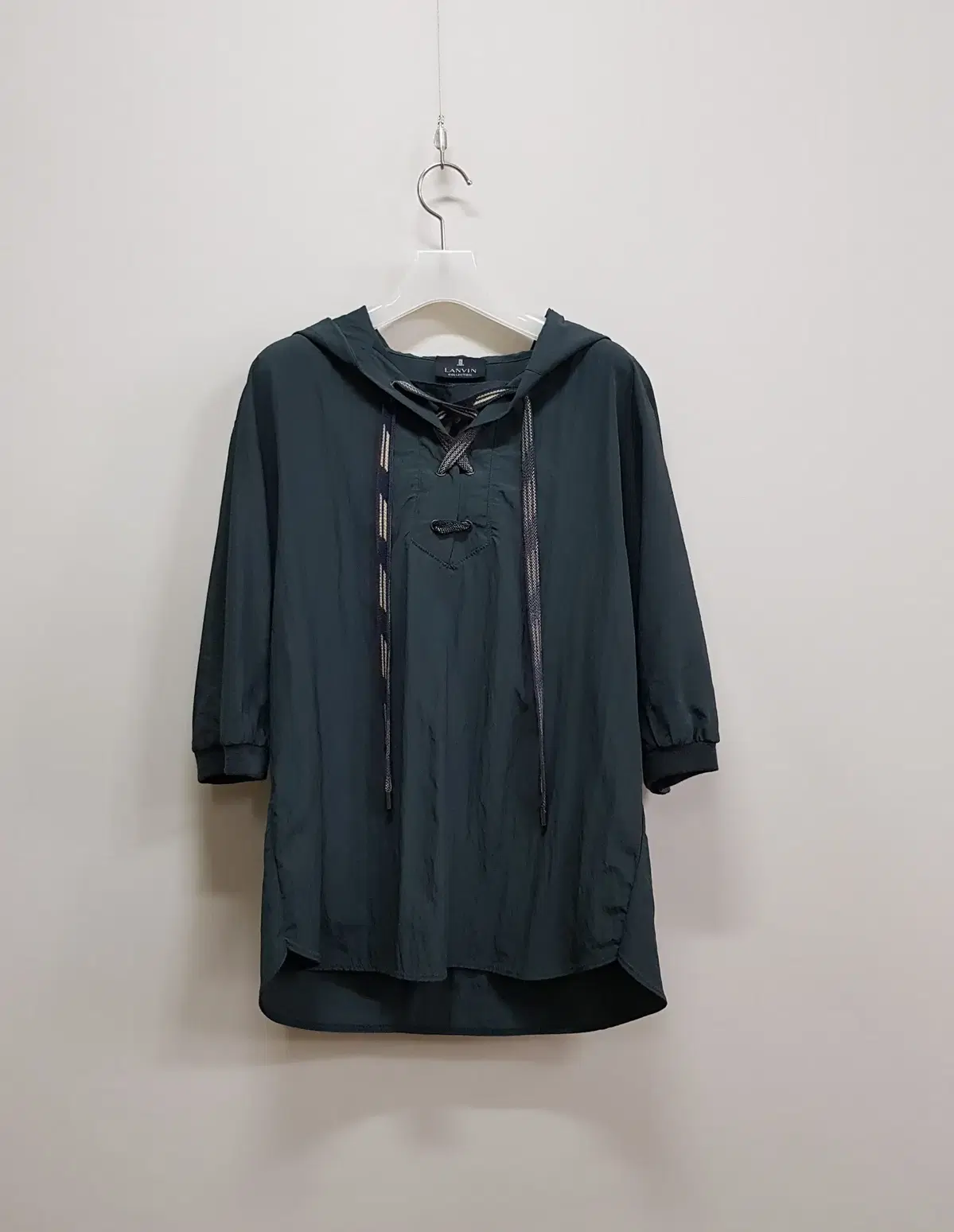 Hansom Lanvin Strap Hooded Half-Sleeve Shirt Size S